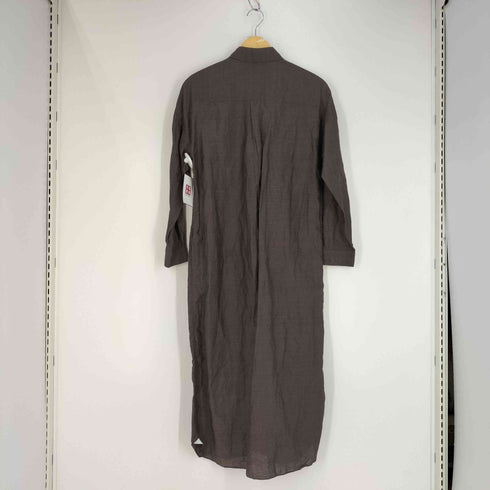 フィナモレ FINAMORE イタリア製 コットンリネン シャツワンピース レディース 40