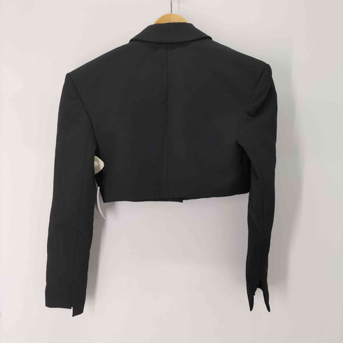 ザラ ZARA クロップドテーラードジャケット レディース import:XS