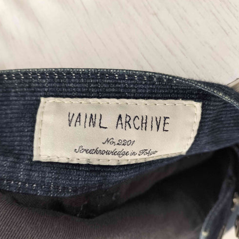 ヴァイナルアーカイブ VAINL ARCHIVE No.2201 STREETKNOWLEDGE コットン ポリ 織り ストレート パンツ メンズ JPN:M