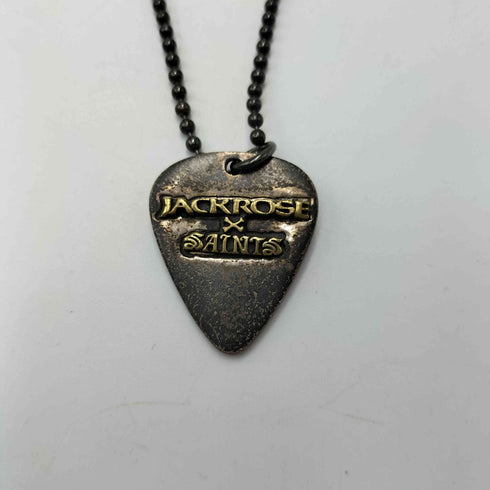 ジャックローズ JACKROSE SAINTS ロゴ ギターピック モチーフ ネックレス Y2K メンズ