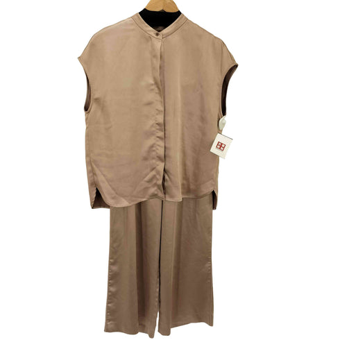 ステートオブマインド STATE OF MIND 20SS satin short/s shirt satin easy pants シルクライクサテン セットアップ レディース M