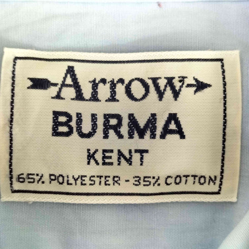 アロー ARROW BURMA KENT 襟芯 レギュラーカラーシャツ メンズ