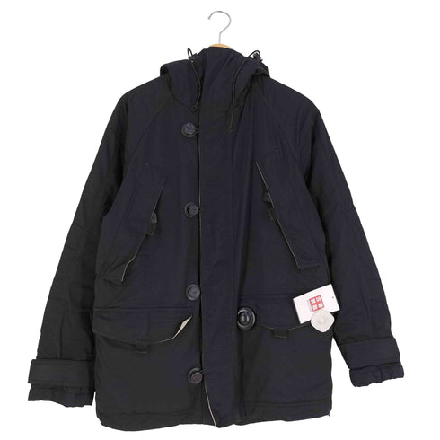アルマーニジーンズ ARMANI JEANS 裏地キルティング フーデッド 中綿 ナイロンジャケット メンズ I:46 / USA:30