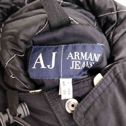 アルマーニジーンズ ARMANI JEANS 裏地キルティング フーデッド 中綿 ナイロンジャケット メンズ I:46 / USA:30