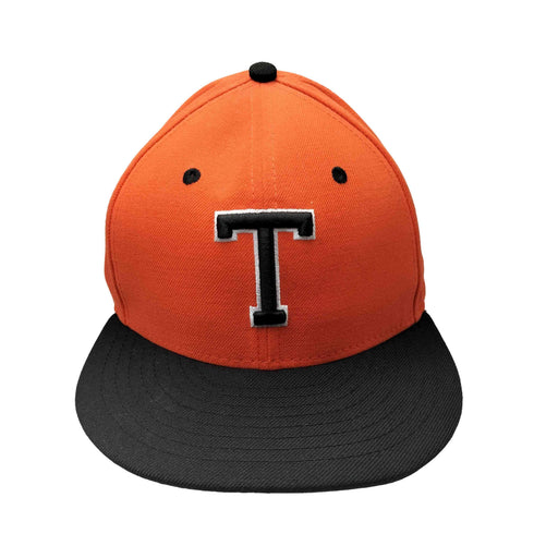ニューエラ NEW ERA 59FIFTY T ロゴ刺繍 6パネル バイカラー ベースボール キャップ メンズ 7 3/8