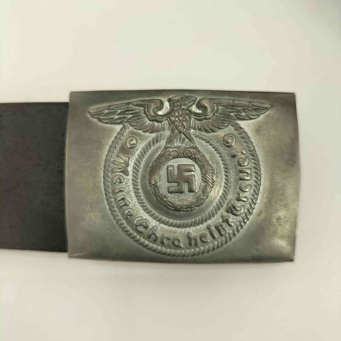 ジャーマンアーミー GERMAN ARMY ドイツ軍 将校用ロゴバックル レザーベルト メンズ