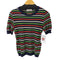 イヴサンローラン Yves Saint Laurent レーヨン混 S/S ボーダーコットンニットトップス レディース import:M