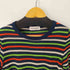 イヴサンローラン Yves Saint Laurent レーヨン混 S/S ボーダーコットンニットトップス レディース import:M