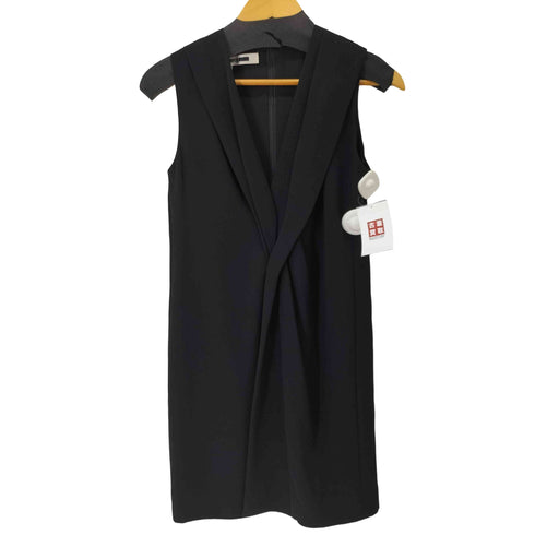 マックキューバイ アレキサンダーマックイーン McQ Alexander McQueen フロントデザインノースリーブワンピース レディース FR:36