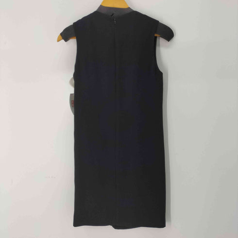 マックキューバイ アレキサンダーマックイーン McQ Alexander McQueen フロントデザインノースリーブワンピース レディース FR:36