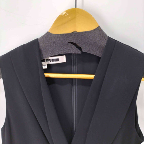 マックキューバイ アレキサンダーマックイーン McQ Alexander McQueen フロントデザインノースリーブワンピース レディース FR:36