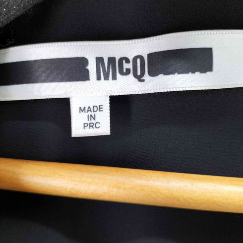 マックキューバイ アレキサンダーマックイーン McQ Alexander McQueen フロントデザインノースリーブワンピース レディース FR:36