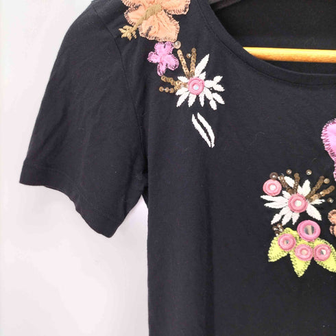レコパン LES COPAINS 花デザイン S/S トップス レディース JPN:38
