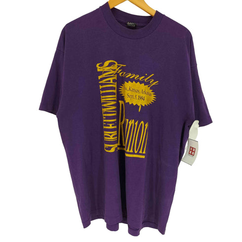 90S USA製 BESTボディ MILW KANSAS ARKANSAS SEPT5.1994 プリント ポリコットン 袖シングルステッチ S/S Tシャツ メンズ XXL