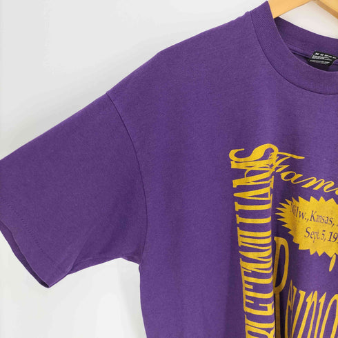 90S USA製 BESTボディ MILW KANSAS ARKANSAS SEPT5.1994 プリント ポリコットン 袖シングルステッチ S/S Tシャツ メンズ XXL