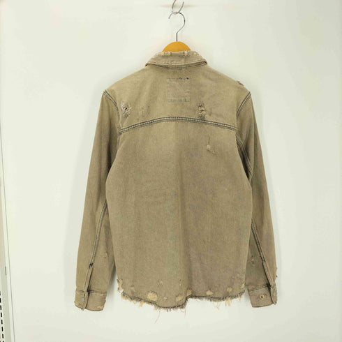 ザラ ZARA ダメージデニムシャツ メンズ JPN:S