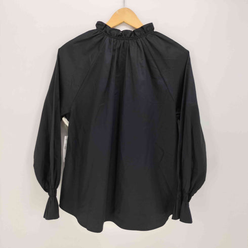 コントワーデコトニエ COMPTOIR DES COTONNIERS サテンコットンフリルシャツ レディース JPN:S