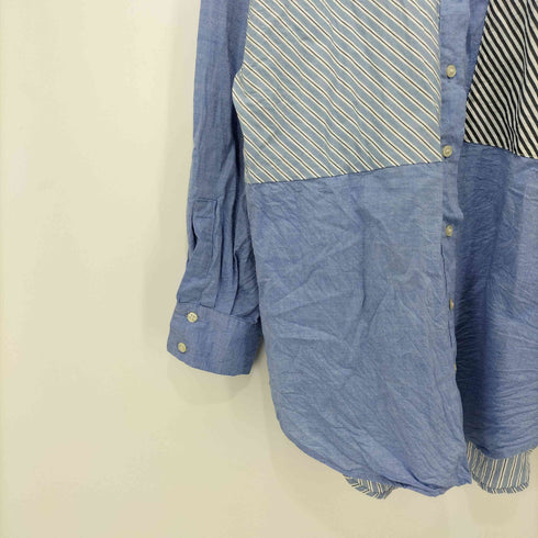 ザラ ZARA マルチストライプL/Sシャツ メンズ M