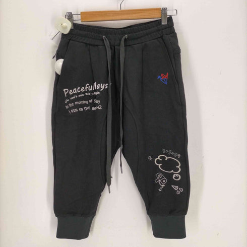 ウノピゥウノウグァーレトレリラックス 1PIU1UGUALE3 RELAX グラフィックパーカー&サルエル 3/4 パンツ メンズ S