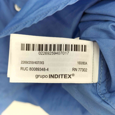 ザラ ZARA オーバーサイズ ポプリンシャツ レディース import:XS