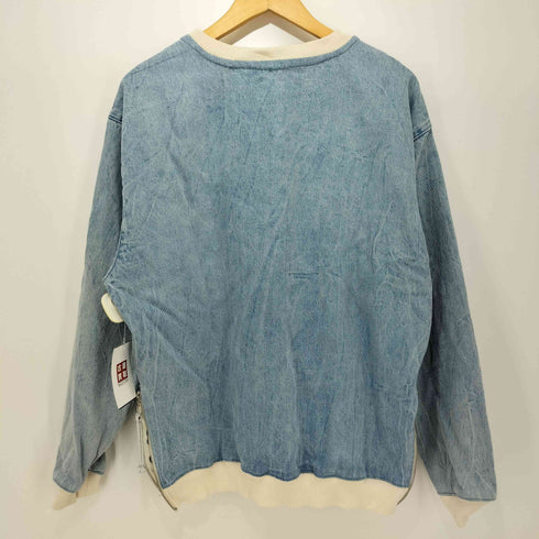 ザラ ZARA サイドジップデニムトレーナー メンズ S