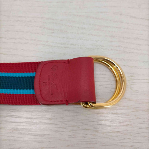 ロロピアーナ Loro Piana イタリア製 ラインデザインベルト メンズ M