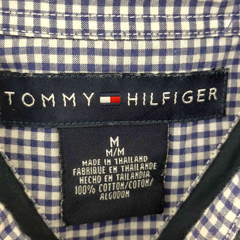 トミーヒルフィガー TOMMY HILFIGER エンブレム刺繍 ワンポケットS/Sシャツ メンズ import:M