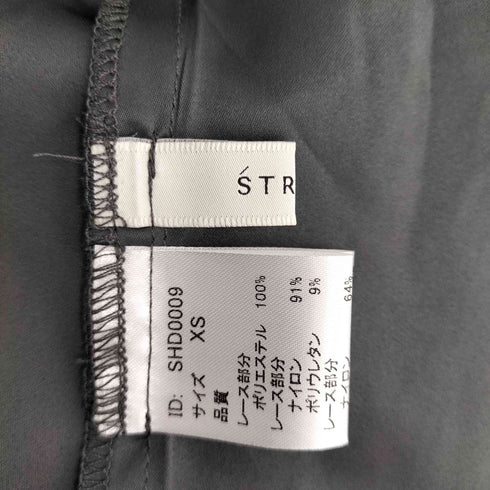 エストラータ STRATA ミックスレースアシメギャザースカート レディース XS