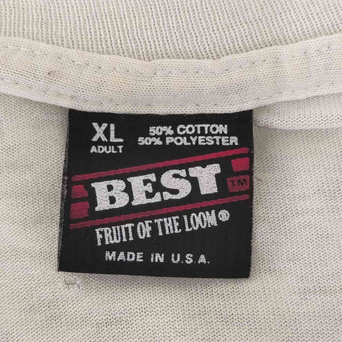 フルーツオブザルーム FRUIT OF THE LOOM 90s USA製 BESTタグ 両面プリントS/S Tシャツ メンズ import:XL