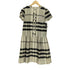 バーバリーロンドン BURBERRY LONDON チェック柄 コットンシルクフロントフリルワンピース cotton&silk レディース 160A