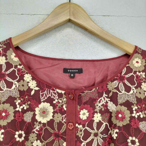 トッカ TOCCA 総刺繍 花柄 ワンピース レディース 0
