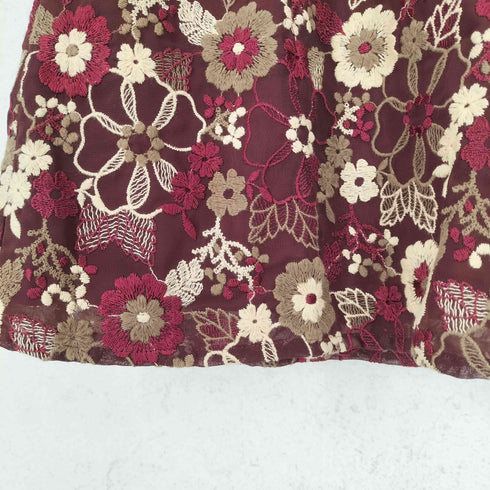 トッカ TOCCA 総刺繍 花柄 ワンピース レディース 0