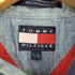 トミーヒルフィガー TOMMY HILFIGER エンブレム刺繍ロゴ マルチストライプ 半袖シャツ メンズ L