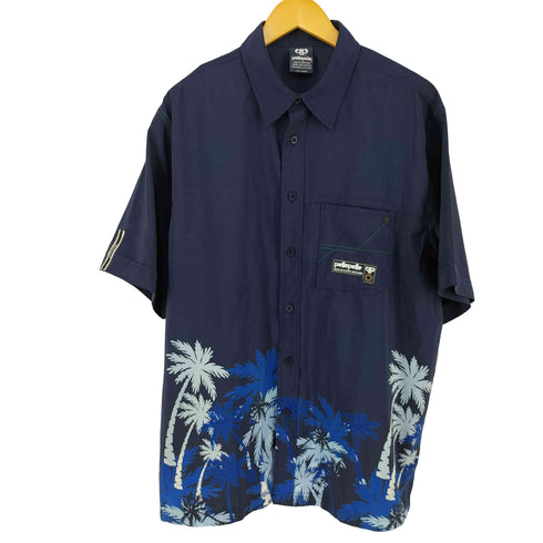 ペレペレ pelle pelle ヤシの木 アロハシャツ メンズ L