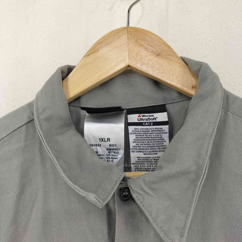 STEELGUARD 企業刺繍ロゴ 半袖 ワークシャツ メンズ XL