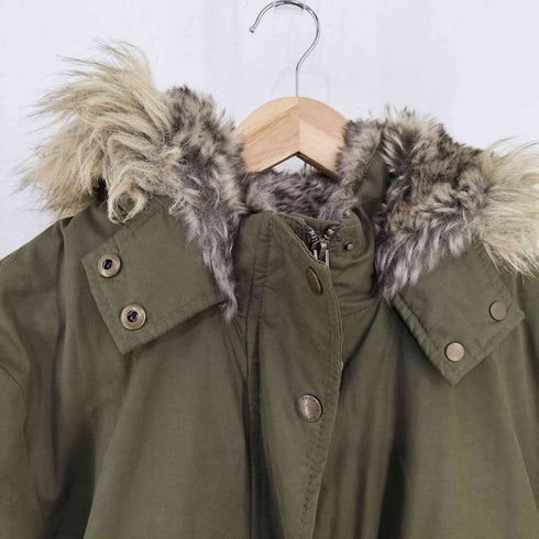 バナナリパブリック BANANA REPUBLIC フーデッドモッズコート レディース import:M