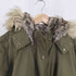 バナナリパブリック BANANA REPUBLIC フーデッドモッズコート レディース import:M