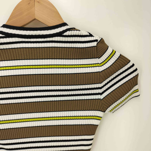 ポールカ PAULE KA イタリア製 ボーダー S/S ニット トップ レディース import:S