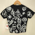アルベルタフェレッティ ALBERTA FERRETTI PHILOSOPHY イタリア製 Vネック 総柄 Tシャツ チビT Y2K レディース