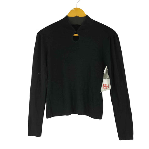 シビラ Sybilla ネックラウンドモチーフニットプルオーバー レディース