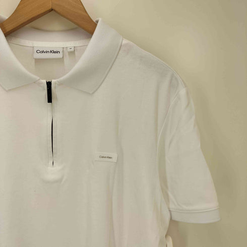 カルバンクライン CALVIN KLEIN Half Zip S/S Polo Shirt ハーフジップ ポロ シャツ メンズ import:M