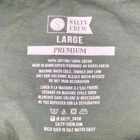 SALTY CREW バックプリントS/S Tシャツ メンズ JPN:L
