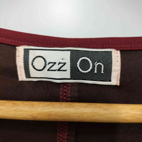 Ozzon Y2K フェアリーグランジ 異素材切替 総柄 フラワー刺繍 ブラウス レディース