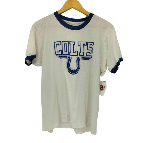 80-90S COLTS プリント リンガーTシャツ 裾シングル メンズ