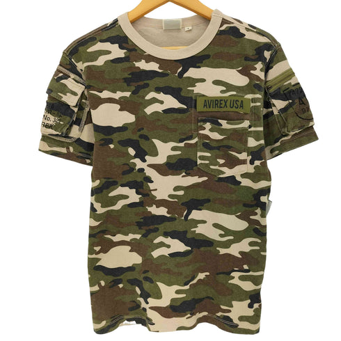 アヴィレックス AVIREX CAMOUFLAGE FATIGUE CREW NECK TEE メンズ import:S