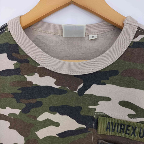 アヴィレックス AVIREX CAMOUFLAGE FATIGUE CREW NECK TEE メンズ import:S
