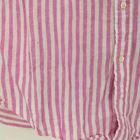 ポロラルフローレン POLO RALPH LAUREN RELAXED FIT リネン100 ボタンダウンシャツ レディース import:L