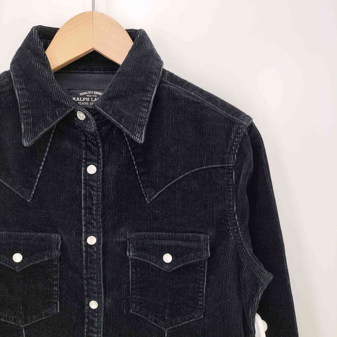 ポロジーンズカンパニーラルフローレン POLO JEANS COMPANY RALPH LAUREN 細畝 コーデュロイ ウエスタン ジャケット レディース import:M