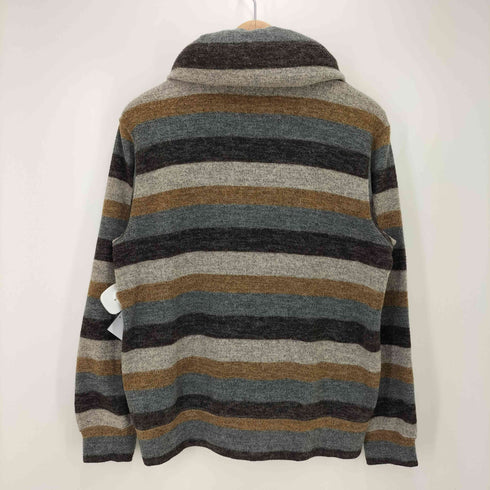 メルシーボークージュヴゾンプリ mercibeaucoup jevous enprie クッションカラー ボーダー ジップアップ ニット レディース JPN:1