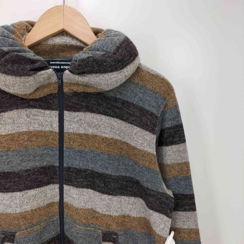 メルシーボークージュヴゾンプリ mercibeaucoup jevous enprie クッションカラー ボーダー ジップアップ ニット レディース JPN:1